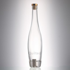 Custom bulk liquor clear ice glass vodka bottle for sale
