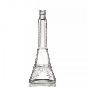 Fashion shape liquor glass tequila bottle with cover