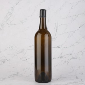 750 ml red wine liquor glass bottle with cover