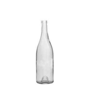 750ml Clear Glass Bourgogne Marquise Wine Bottles