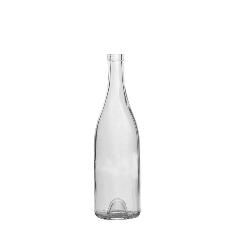 China Wholesale Skull Shaped Alcohol Bottle Manufacturers Suppliers- 750ml Clear Glass Bourgogne Marquise Wine Bottles – QLT