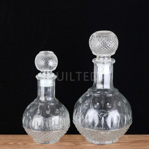 High-Quality Cheap Buy Empty Liquor Bottles Online Quotes Pricelist- Factory Outlets Clear wine glass Whisky bottle  – Globe shape – QLT – QLT