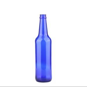 16.9oz 500ml Cobalt Blue Long Neck Glass Beer Bottles
