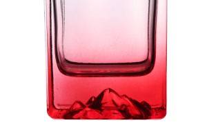 500 ml flat square shape liquor glass bottle with cover