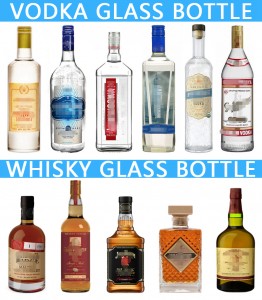 Bulk 700 ml empty liquor glass whisky bottle with lid