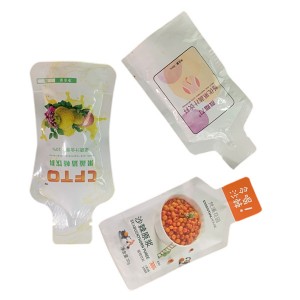 Unique Shaped Packaging Pouch Laminated Plastic Heat Sealable Sachets Bag For Beverage Juice