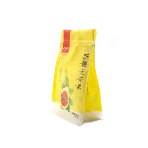 Flat Bottom Pouch Bag for Dry Fruit Nut Snack Storage Packing