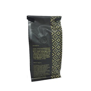 Tin Tie Coffee Bags with Valve Custom Printing Aluminum foil One-way Valve
