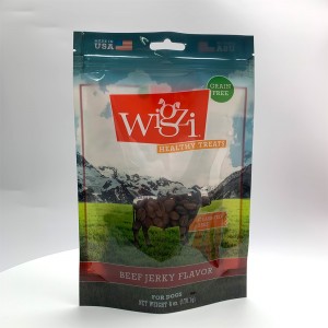 Custom Printed Food Grade Pet Snack Supplement Packaging Doypak