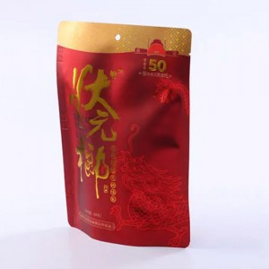 Customized Stand Up Pouch With Hot Foil Stamping