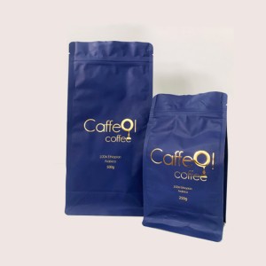 Wholesale Flat Bottom Packaging Pouch for Coffee Beans and Food