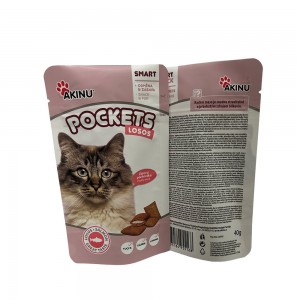 Custom Printed Food Grade Pet Snack Supplement Packaging Doypak