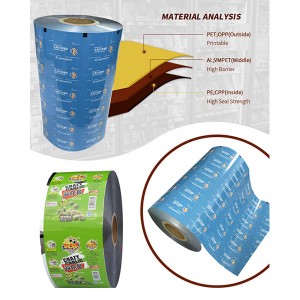 Customized Tea Coffee Powder Packing Roll Film Outer Packaging