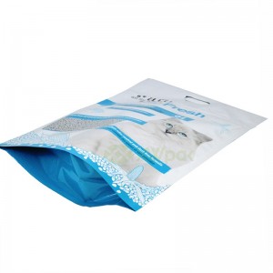 Printed Stand Up Pouch Maker For Cat Litter Packaging Bags