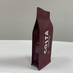 Wholesale Flat Bottom Pouch for Coffee Bean Packaging