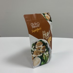 Custom Printed Stand Up Pouch Bag For Hemp Seed Packaging