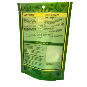 Printed Food Storage Multi-Layer Seed Packaging Bags Airtight Zipper Bags