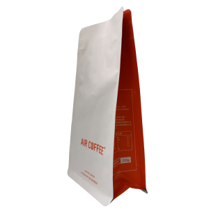 Printed Food Grade Coffee Beans Packaging Bag with Valve and Zip
