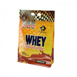 Resealable Plastic Zipper Pouch For Whey Protein Packaging