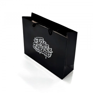 Custom Clothing Cardboard Paper Bags Storage For Small Size Clothes