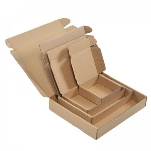 Kraft Paper Big Size For Packaging Corrugated Shipping Mailing Boxes With Lid In Stock Ready To Ship Mailer Box