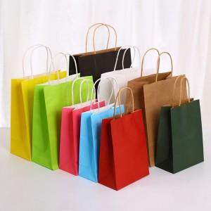 Wholesale Customized Logo Food Delivery Packing Paper Bag Food Grade Coffee Kraft Paper Bag