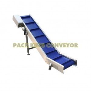 304 Stainless Steel PP/PVC/PU finished product Inclined Conveyor for food industry