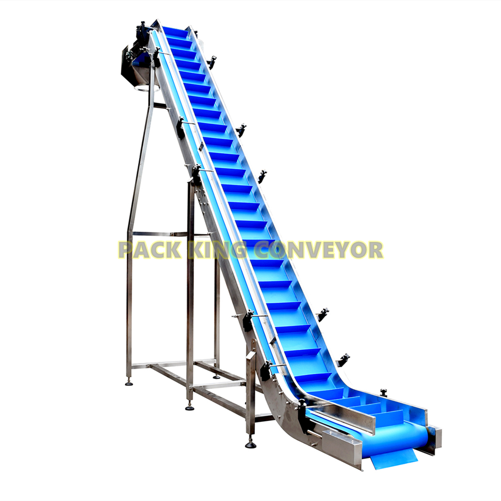 OEM manufacturer Elevator Conveyor - High Temperature Resistance Highle quality Food grade Incleined PU Belt conveyor – Pack King