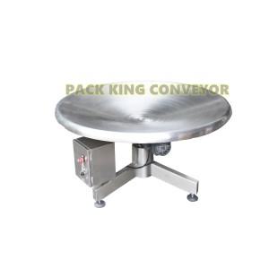 Factory Free sample Non-Food Conveyor - China Factory adjustable speed accumulating rotary collected table for pakcing line – Pack King