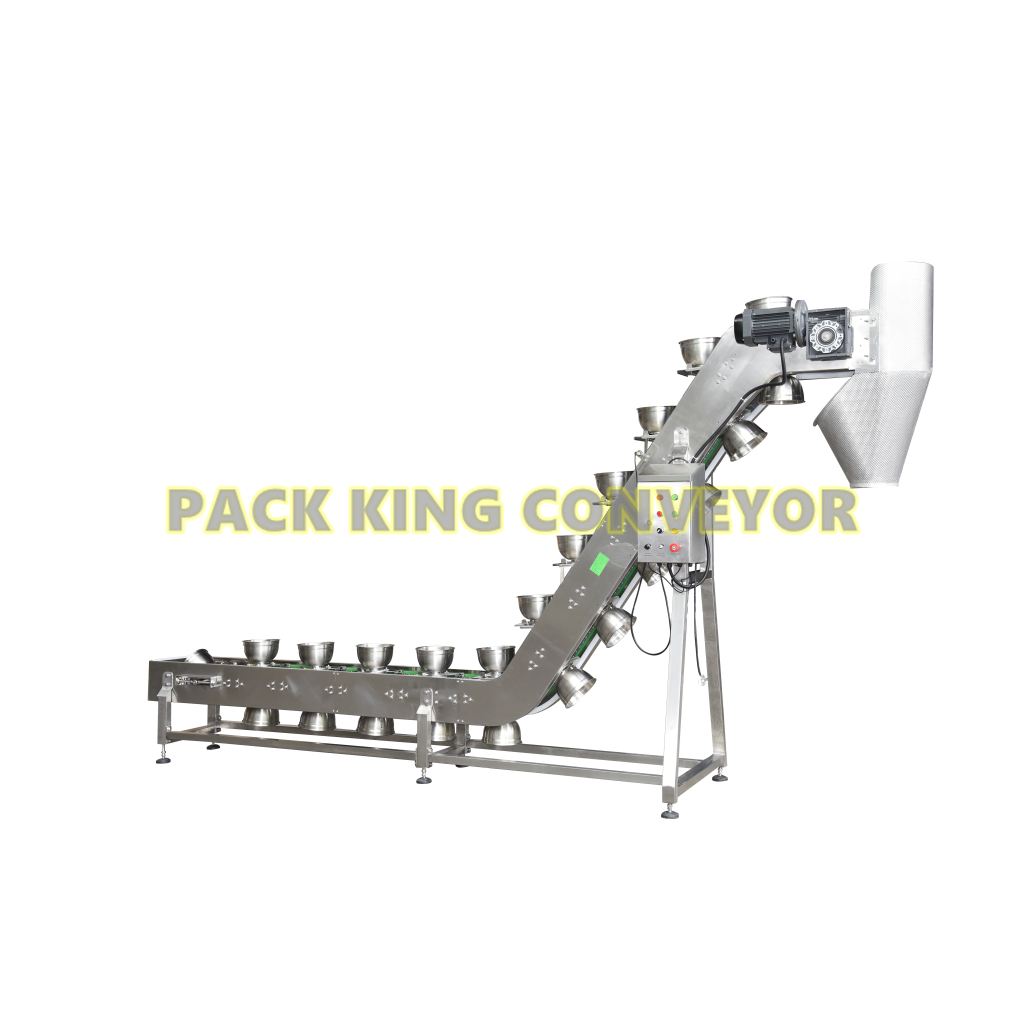 Frozen food Inclined Bowl conveyor for cold meat ball coating telfon PTFE Featured Image