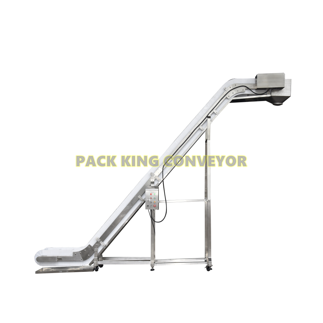 Inclined PP modular belt elevating conveyor easy to clean Featured Image