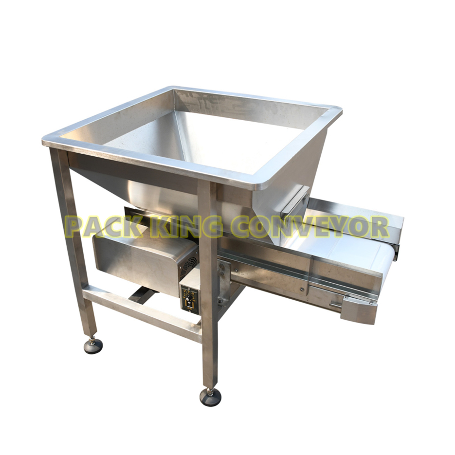 Food grade compact conveyor belt elevator feeder for auto packing system Featured Image