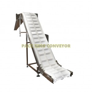 High Temperature Resistance Highle quality Food grade Incleined PU Belt conveyor