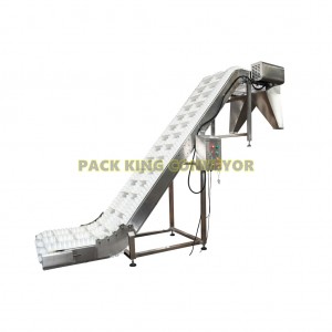 High Temperature Resistance Highle quality Food grade Incleined PU Belt conveyor