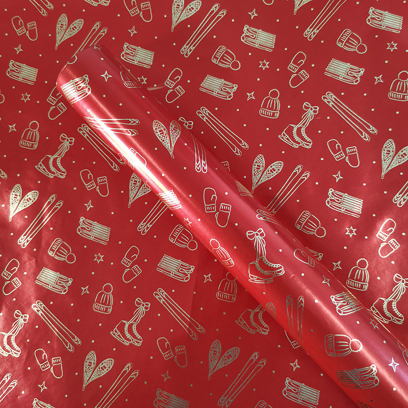 100% Original Red Wrapping Paper - Gift Wrapping Paper – Metallic Foil Paper – Fanglue