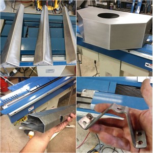 Magnabend electromagnetic pneumatic sheet metal bending machine with backgauge