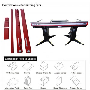 Cost-effective Manual Hand Press Brake metal sheet folding machine with segment blade