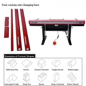 Precision bending tools magnetic sheet metal manual folding machine from golden supplier