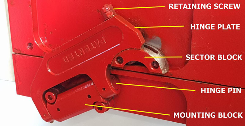 The Magnabend CENTRELESS COMPOUND HINGE was invented by Mr Geoff Fenton and it was patented in many countries. (The patents have now expired).