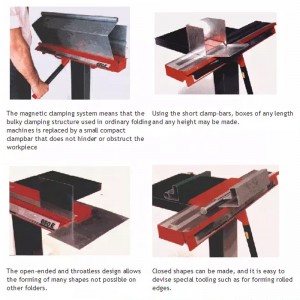 Manual magnetic sheet metal bending machine/sheet metal bender manual