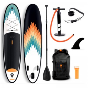 Hot Selling Inflatable Stand Up Paddle Board with Premium SUP Accessories Carry Bag Wide three Fin Youth & Adult Standing boat
