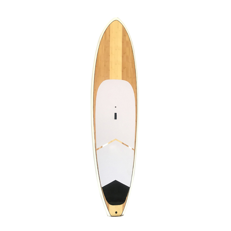 2021 Latest Design Multi Person Paddle Board - Best All Around Double Color Bamboo Splicing Sup Stand Up Paddle Board  With Bamboo Veneer OEM custom-made Bamboo Epoxy Fiberglass Eva Foam Sup ̵...