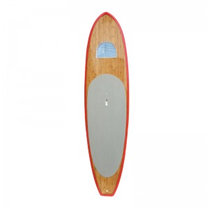 Window Bamboo SUP Transparent Window Customed Stand Up Paddle Board Epoxy Stand Up Paddle Boards With Clear Window