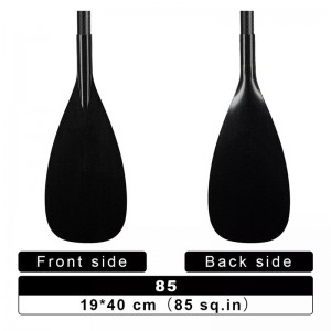 Adjustable 3-Pieces SUP Paddle All Water 85 Model in Optional Length from 172-220 cm for High Performance