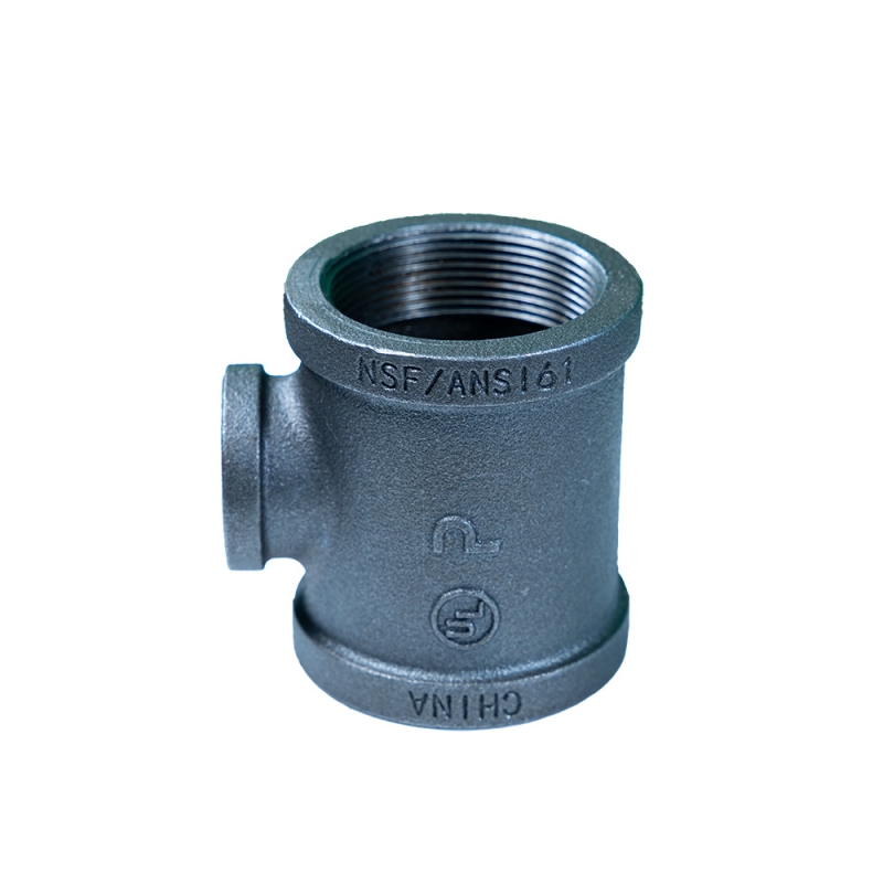 NPT Malleable Iron Pipe Fitting Reducing Tee