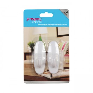China wholesale Suction Hook Manufacturer –  Blister Packing Plastic Adhesive Hook – PANPAL