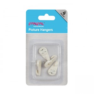 ODM Hook & Eye Manufacturers –  Blister Packing Plastic Picture Hanger – PANPAL