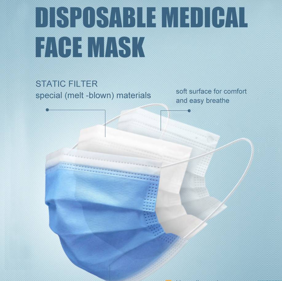 Factory Price For Mask Production - 3 Ply Medical Face Mask With Earloop – Pantex