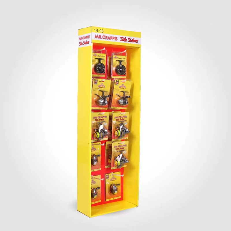Hot Selling for Popshop Displays - Corrugated Plastic Hook Grocery Store POS Display Stand Unit for Fishing Accessories Items in UAE – Raymin
