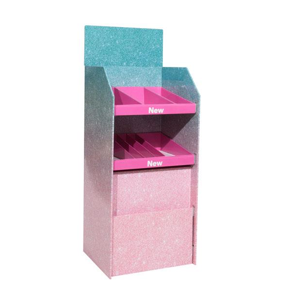 Factory source Cardboard Display Cubes - 2 Tier Cardboard POS Floor Display Unit for Stationery – Raymin